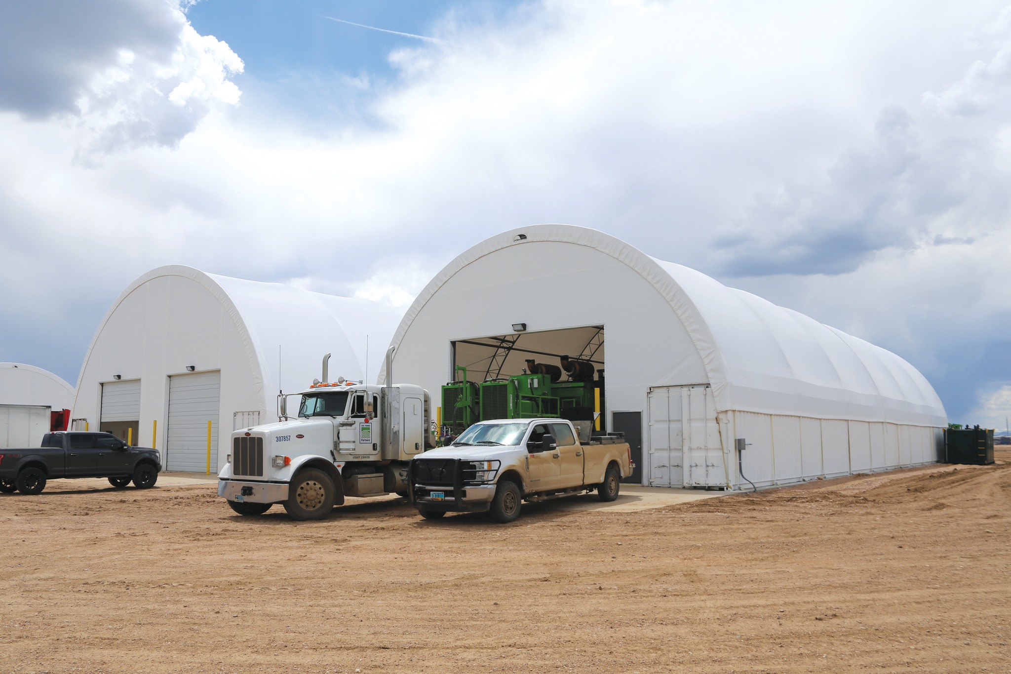 Container-Mounted Double-Truss Shelter Field Project 04