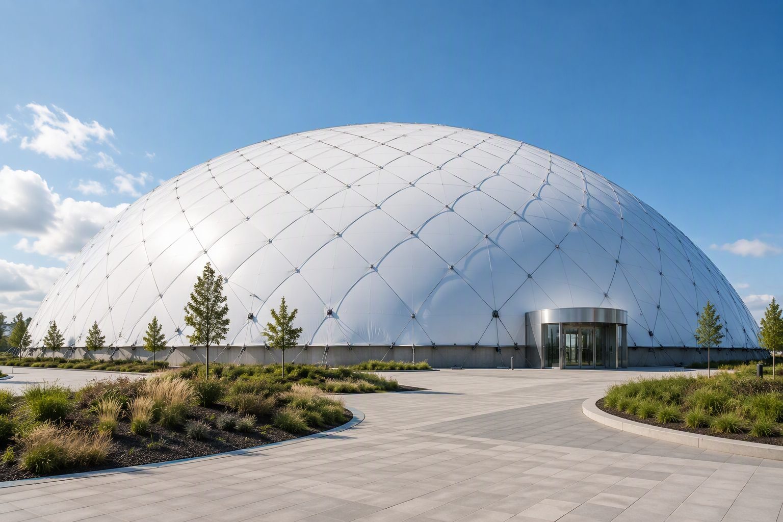 30m (100ft) Span 2-Court Tennis & Pickleball Air Dome - 50m Length
