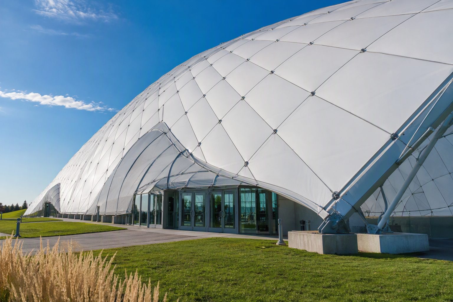 30m (100ft) Span 2-Court Tennis & Pickleball Air Dome - 50m Length