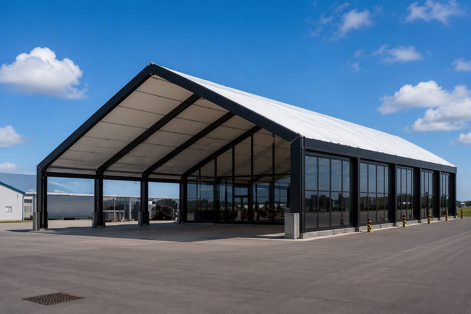 18m (60ft) Heavy High-Bay Industrial Assembly Hall - 25m Length