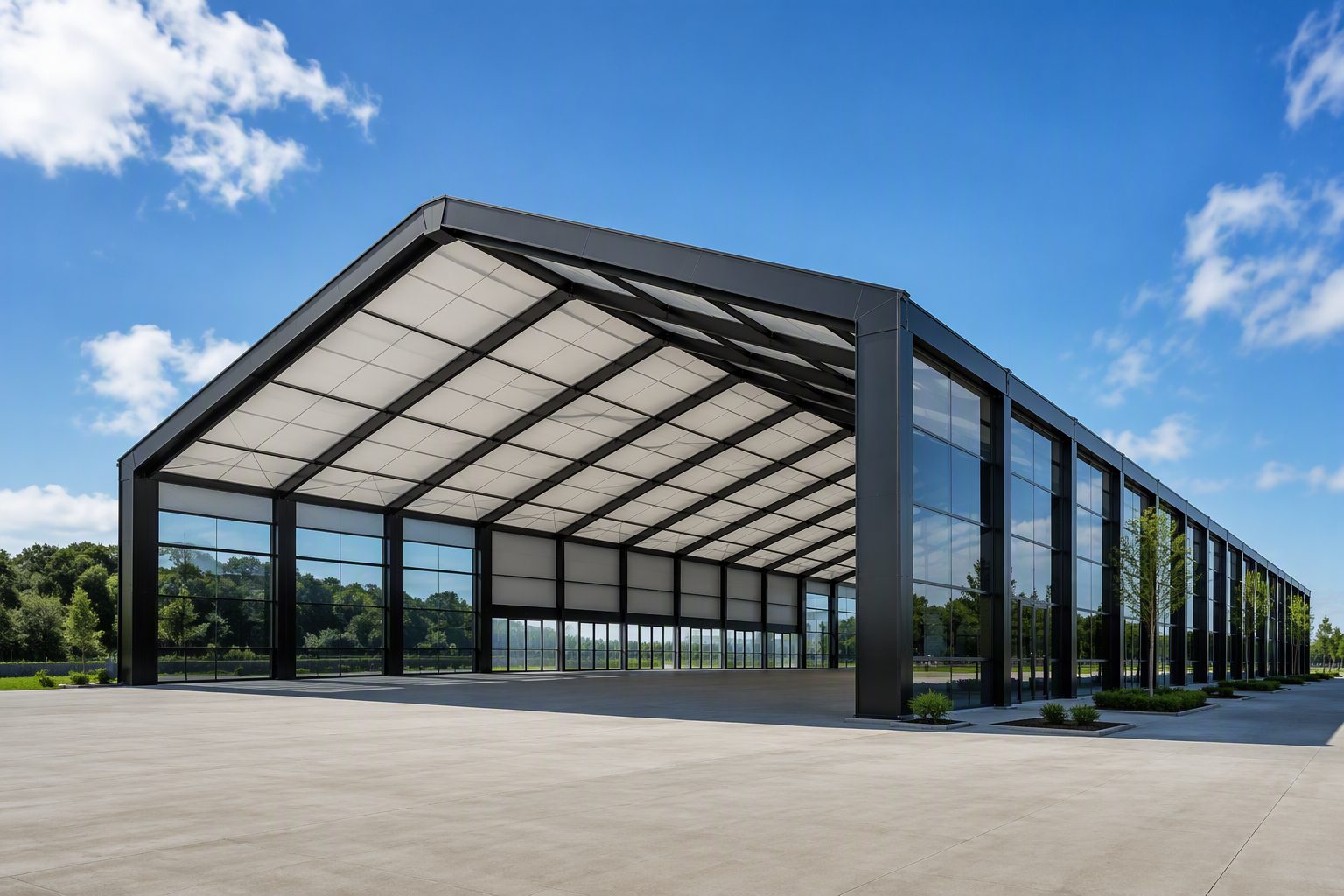 30m (100ft) Massive Clear-Span Convention Center - 40m Length