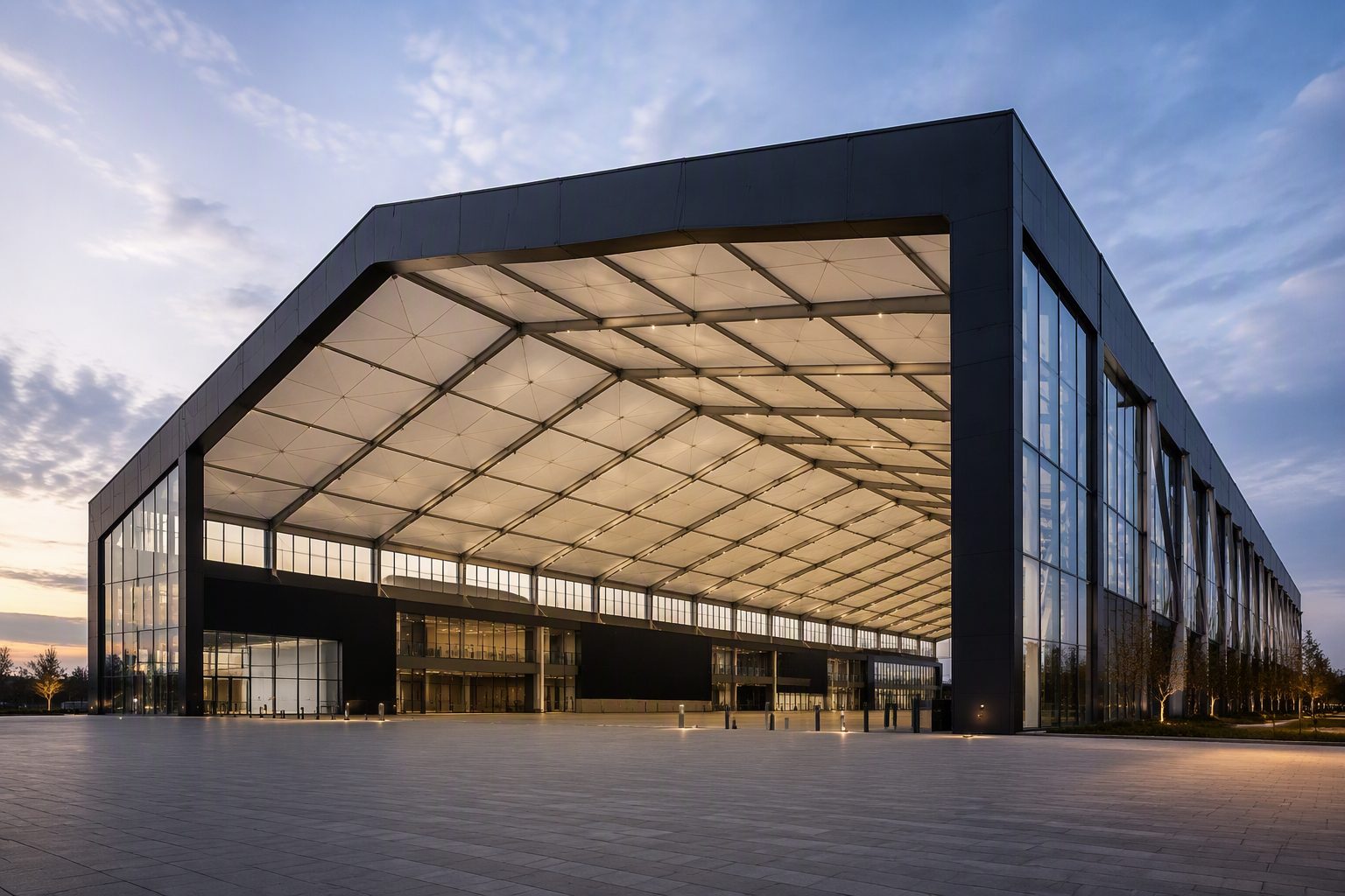 50m (164ft) Colossal Clear-Span Sports & Expo Arena - 80m Length