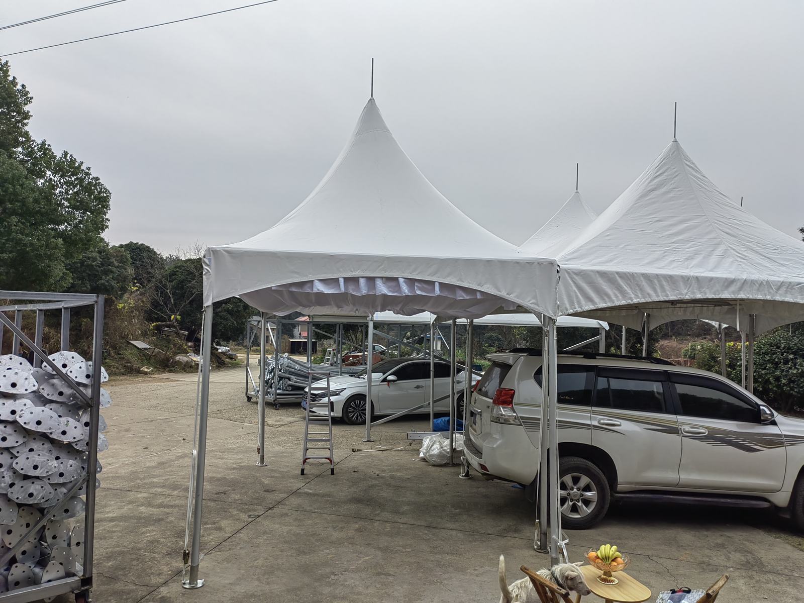 20m (66ft) 20m Luxury Black Frame Event & Warehouse Tent - 125m Length