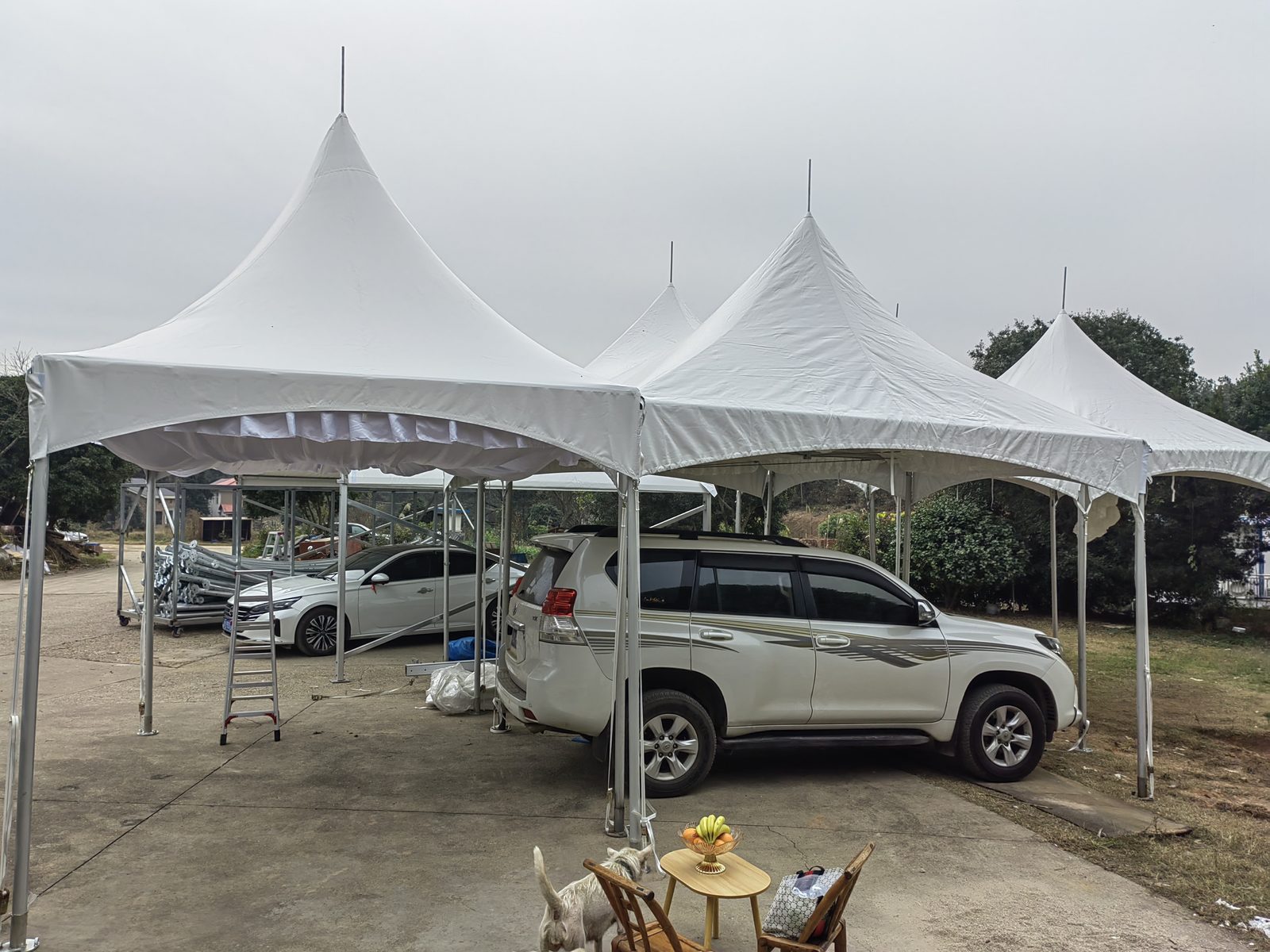 20m (66ft) 20m Luxury Black Frame Event & Warehouse Tent - 200m Length