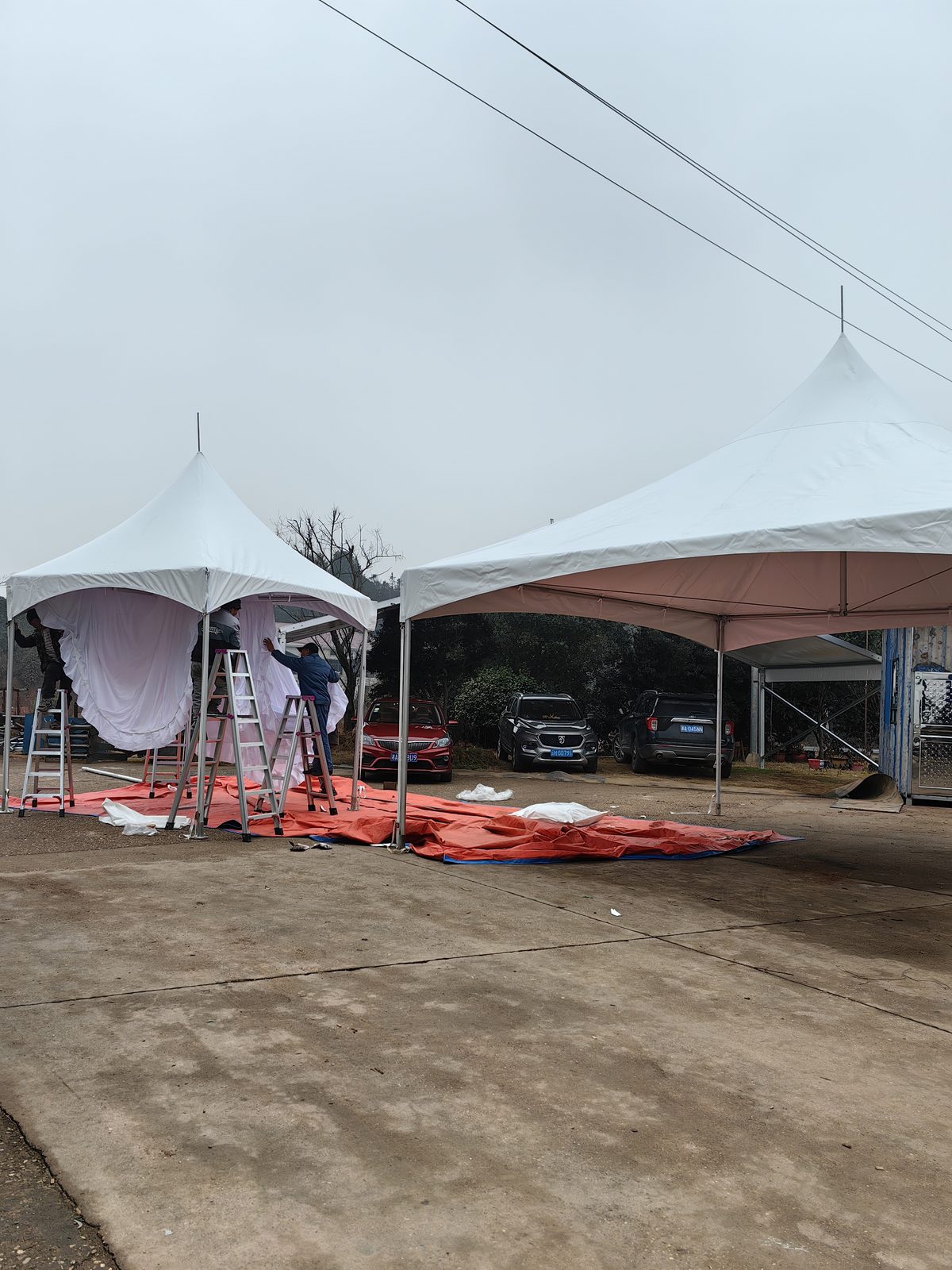 12m (40ft) 12m Black Frame Aluminum Marquee - 40m Length