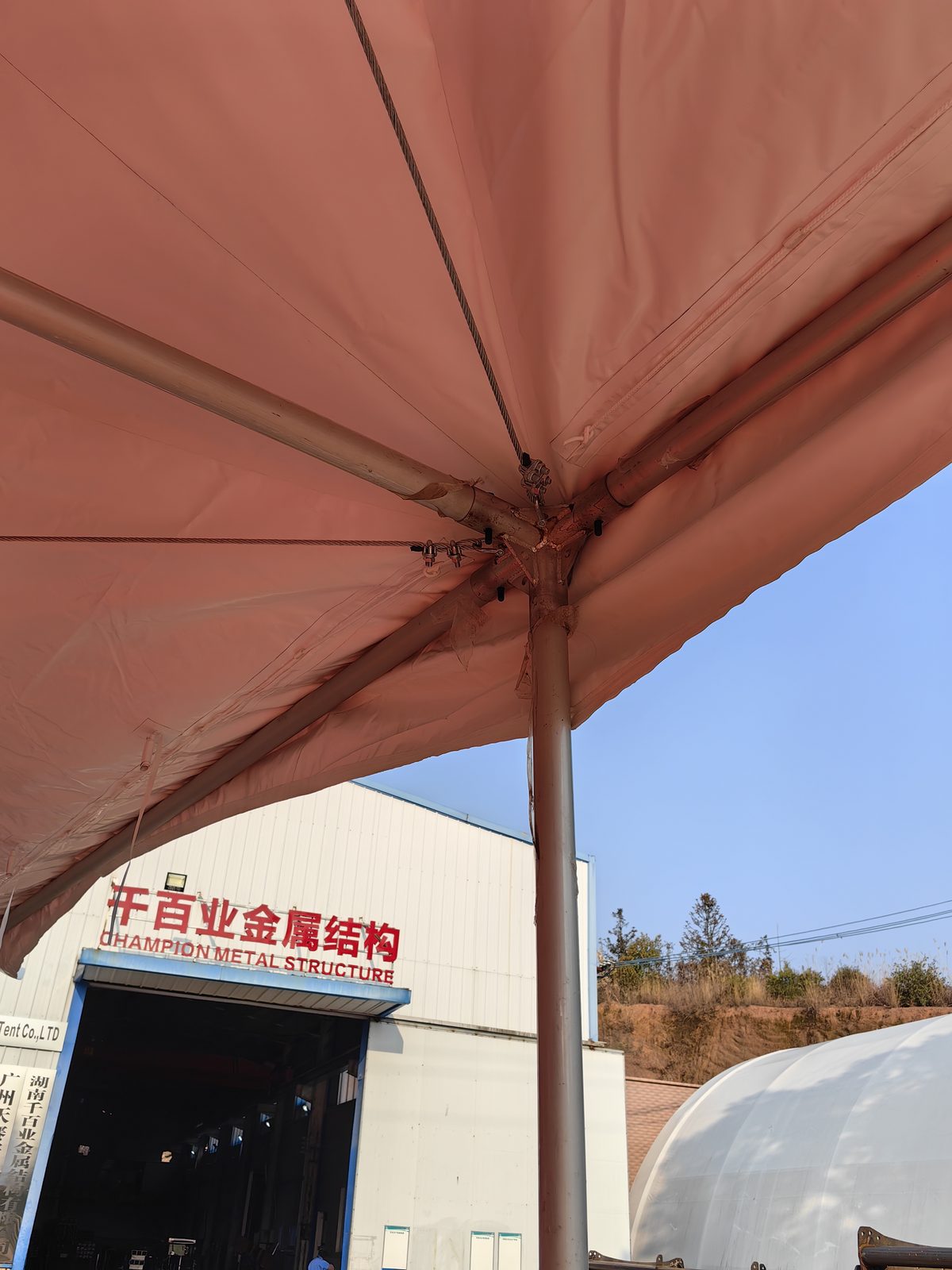 12m (40ft) 12m Black Frame Aluminum Marquee - 200m Length