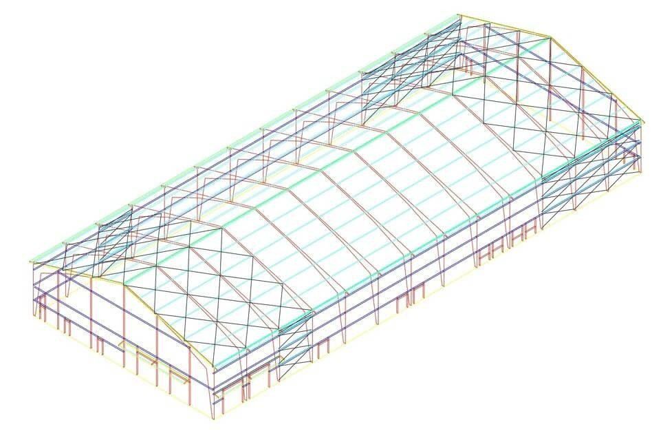 Rigid H-Beam PVDF Fabric Buildings — Distinct Field View 08