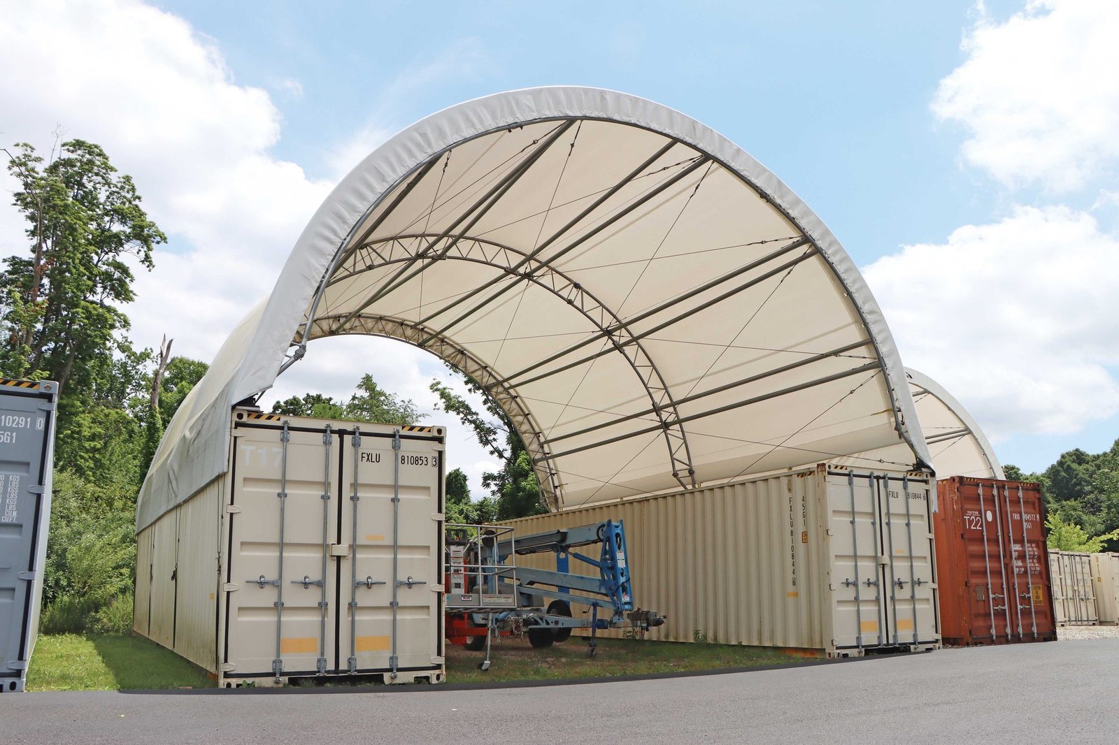 20m (66ft) x 40ft Heavy Double-Truss Container Shelter (CT66)