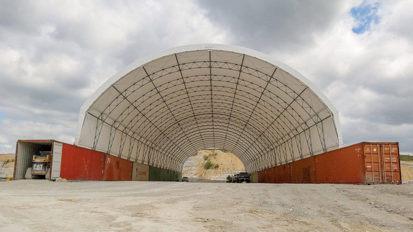 24m (80ft) x 40ft Heavy Double-Truss Container Shelter (CT80)
