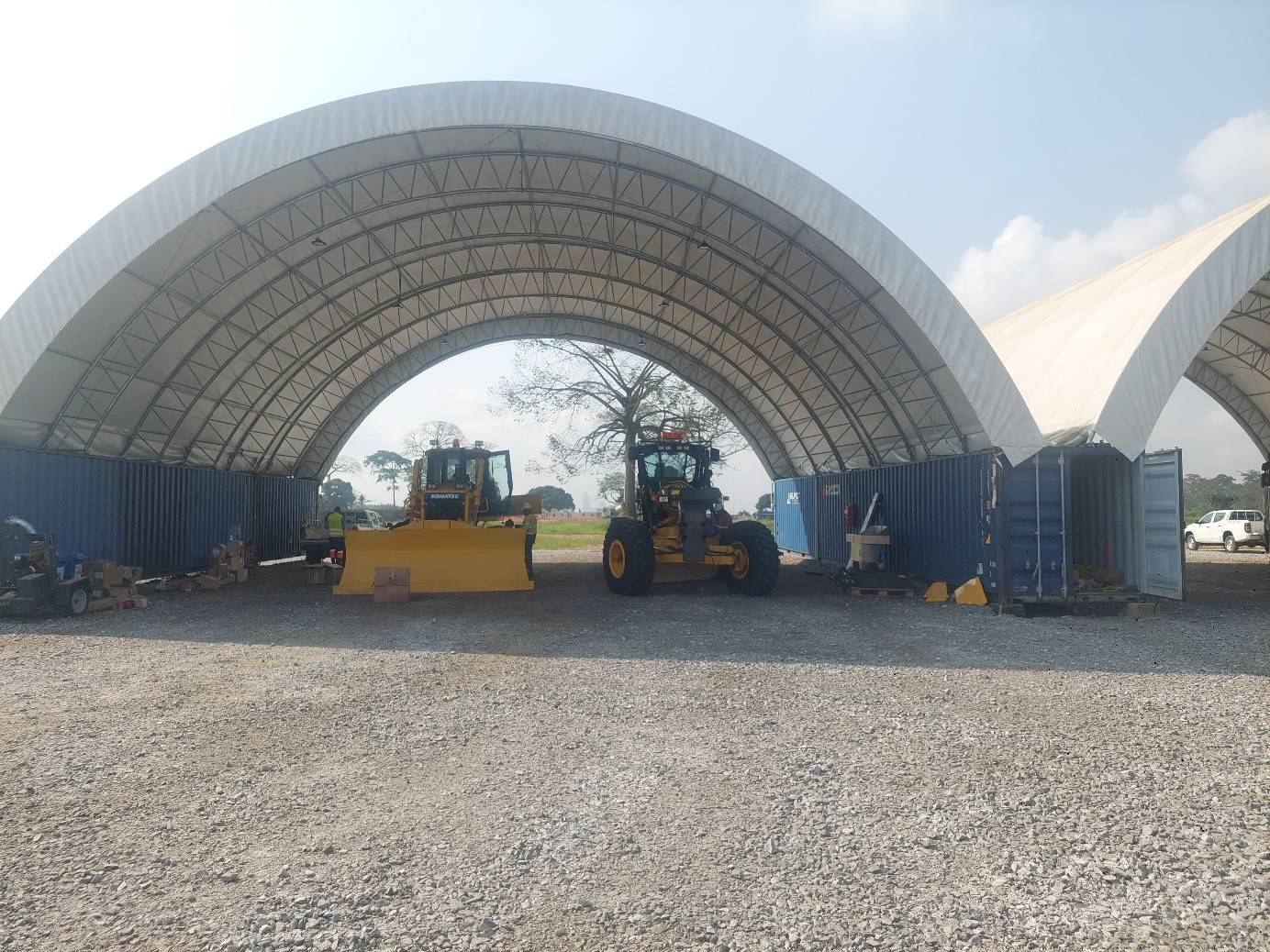 22m (72ft) x 50ft Heavy Double-Truss Container Shelter (CT72)