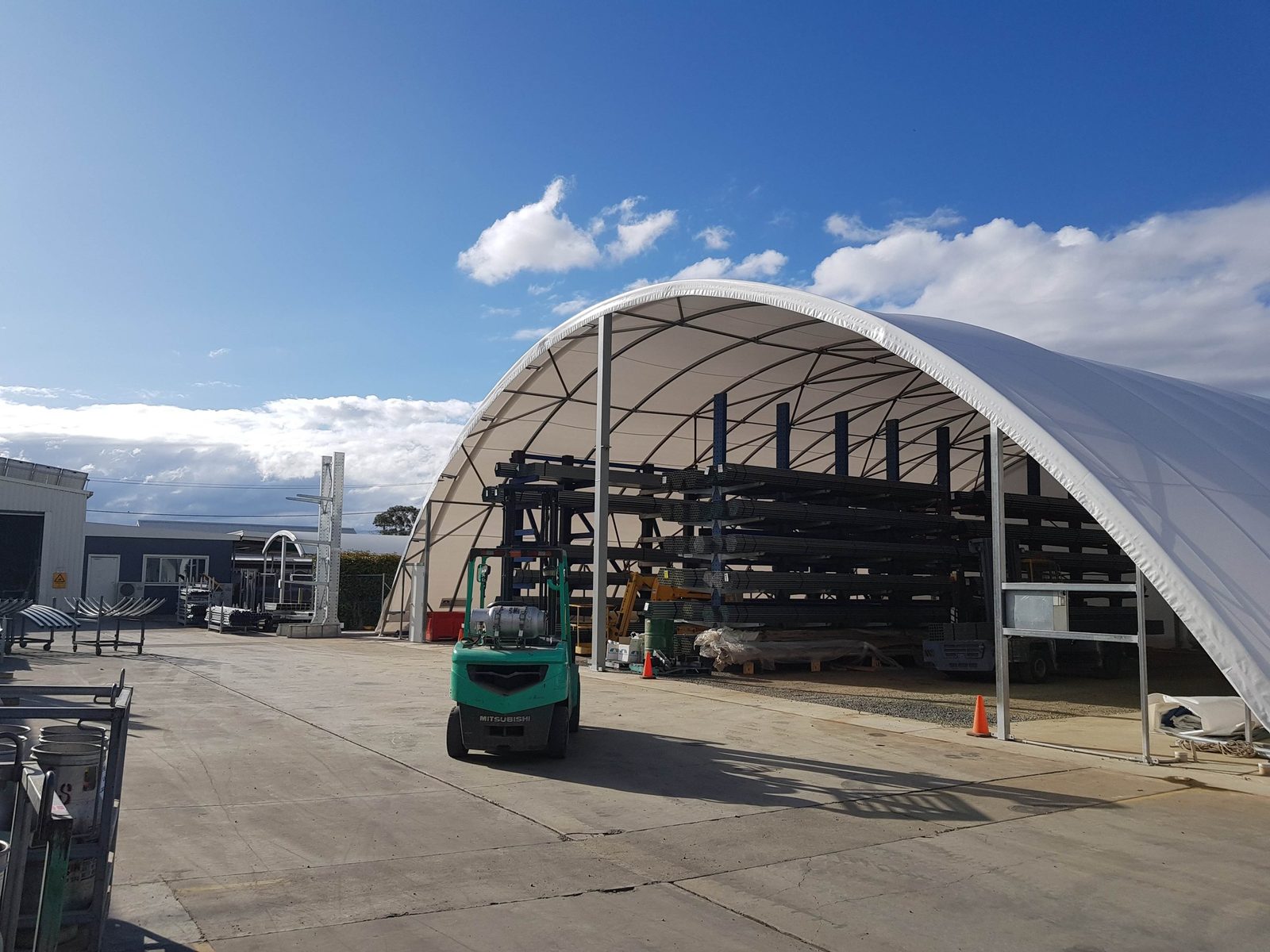 14m (46ft) x 262ft Heavy Double-Truss Container Shelter (CT46)