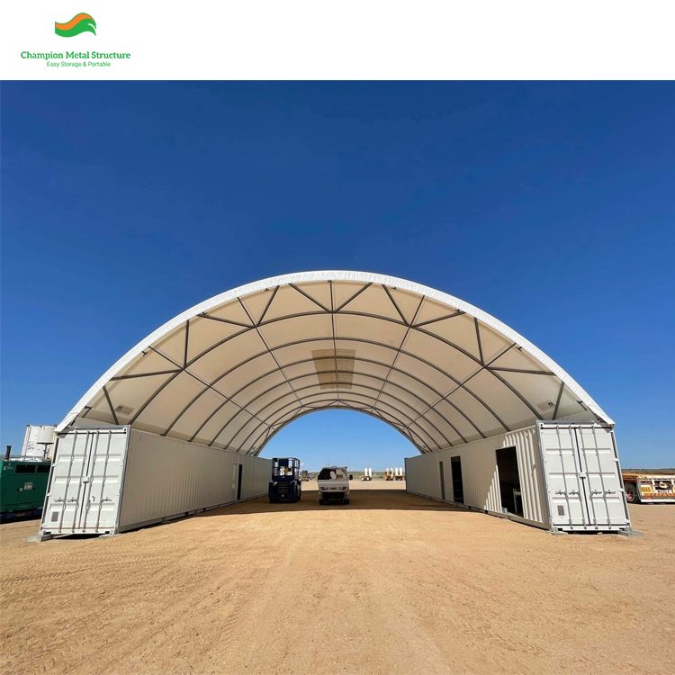 15m (50ft) x 262ft Heavy Double-Truss Container Shelter (CT50)