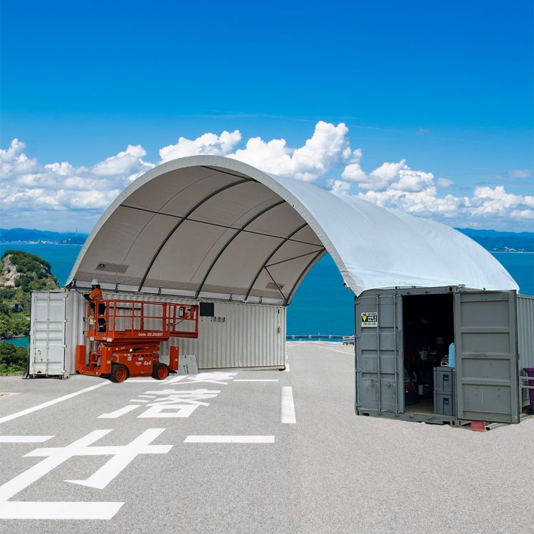 16m (53ft) x 60ft Heavy Double-Truss Container Shelter (CT53)
