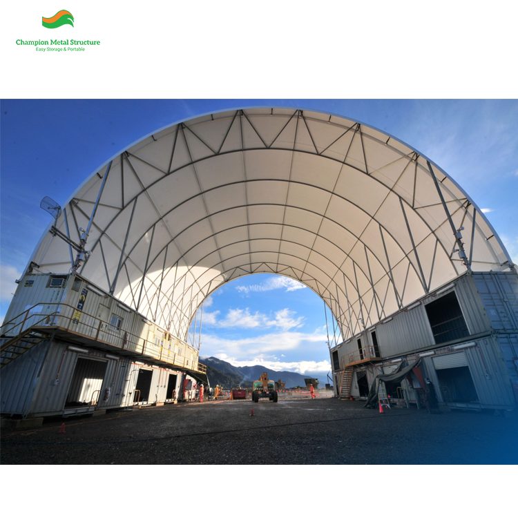 25m (82ft) x 200ft Heavy Double-Truss Container Shelter (CT82)
