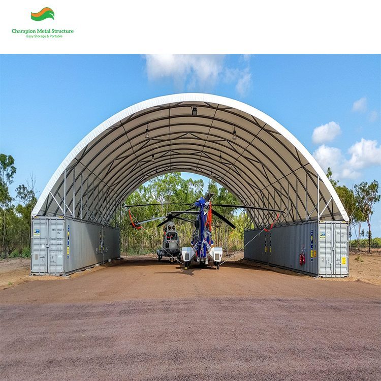 25m (82ft) x 240ft Heavy Double-Truss Container Shelter (CT82)