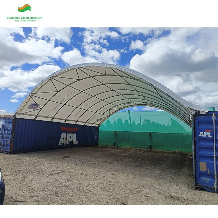 18m (60ft) x 240ft Heavy Double-Truss Container Shelter (CT60)