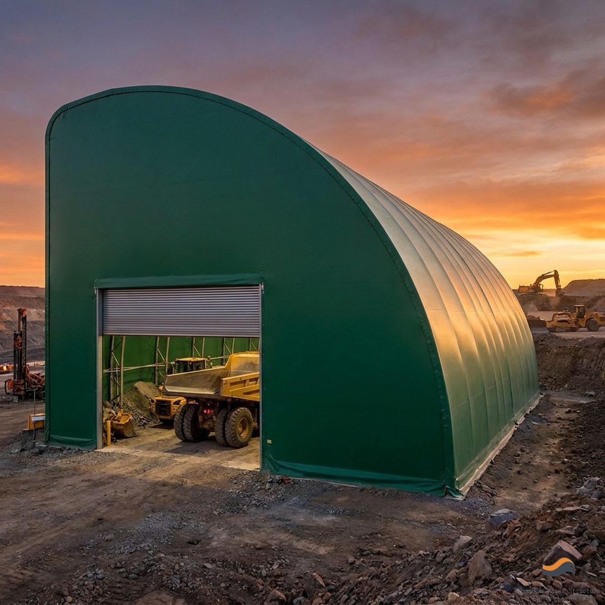 32m (105ft) x 225m Heavy Clear-Span Industrial Fabric Building (FB32)