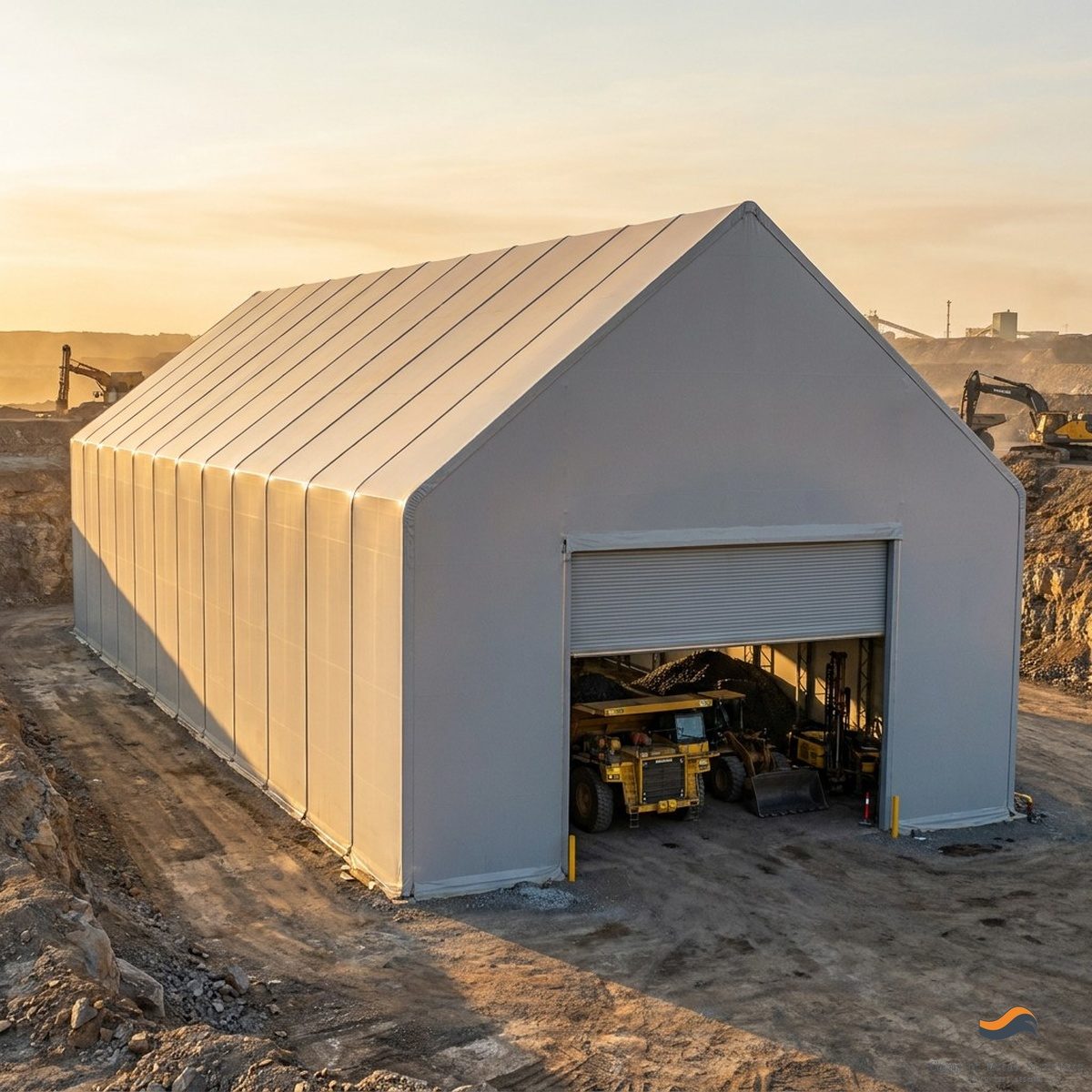 32m (105ft) x 280m Heavy Clear-Span Industrial Fabric Building (FB32)
