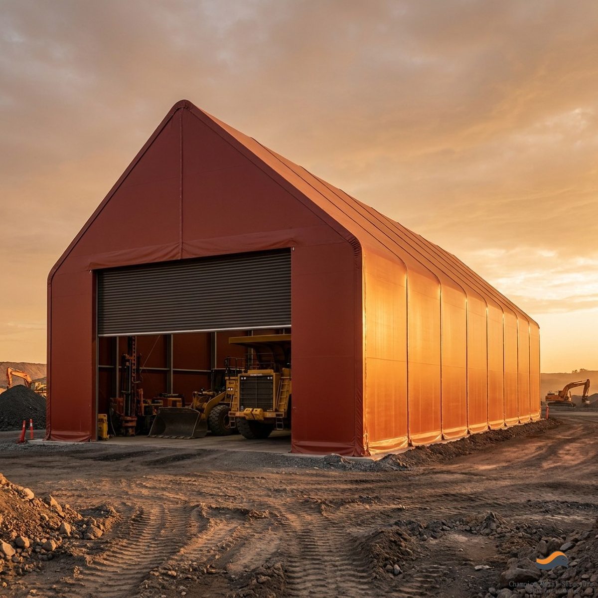 35m (115ft) x 225m Heavy Clear-Span Industrial Fabric Building (FB35)