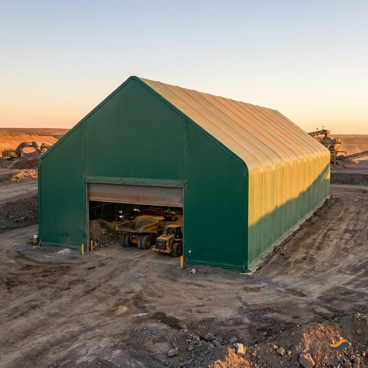 35m (115ft) x 280m Heavy Clear-Span Industrial Fabric Building (FB35)