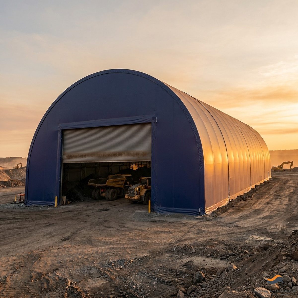 38m (125ft) x 130m Heavy Clear-Span Industrial Fabric Building (FB38)