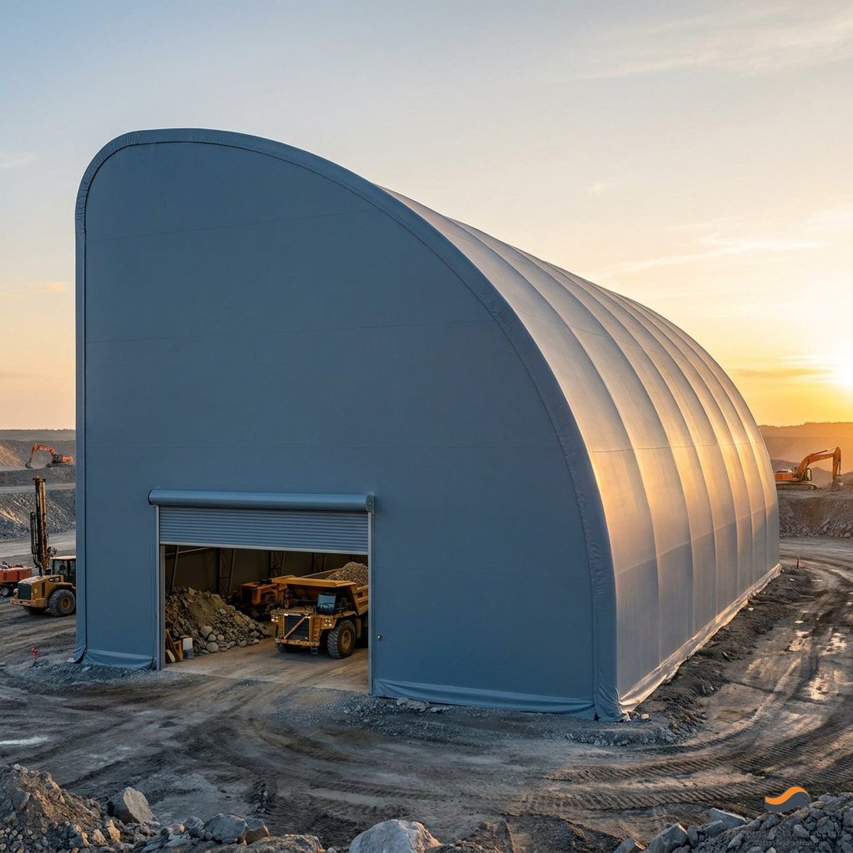 38m (125ft) x 175m Heavy Clear-Span Industrial Fabric Building (FB38)