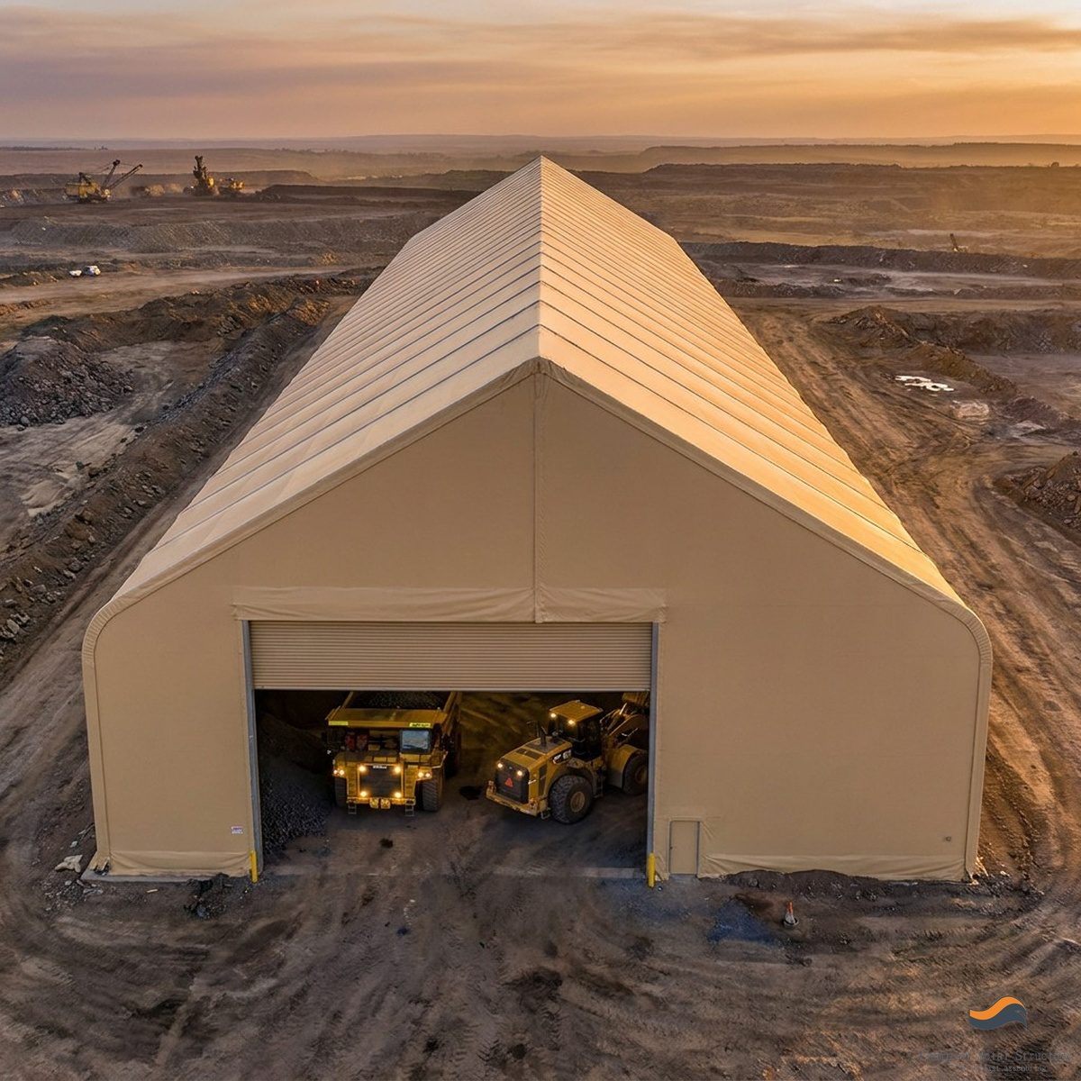 42m (140ft) x 175m Heavy Clear-Span Industrial Fabric Building (FB42)