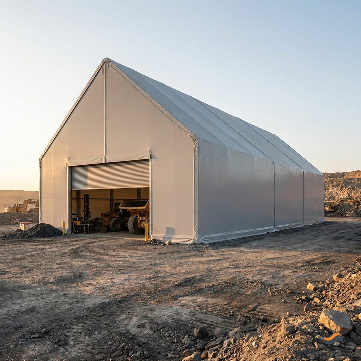 45m (148ft) x 200m Heavy Clear-Span Industrial Fabric Building (FB45)