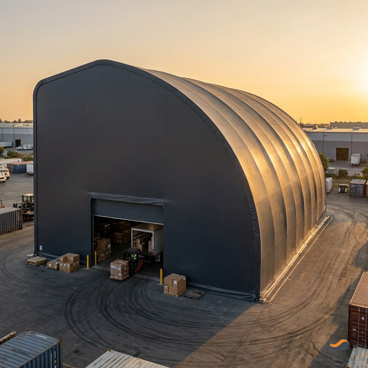 15m (50ft) x 40m Heavy Clear-Span Industrial Fabric Building (FB15)