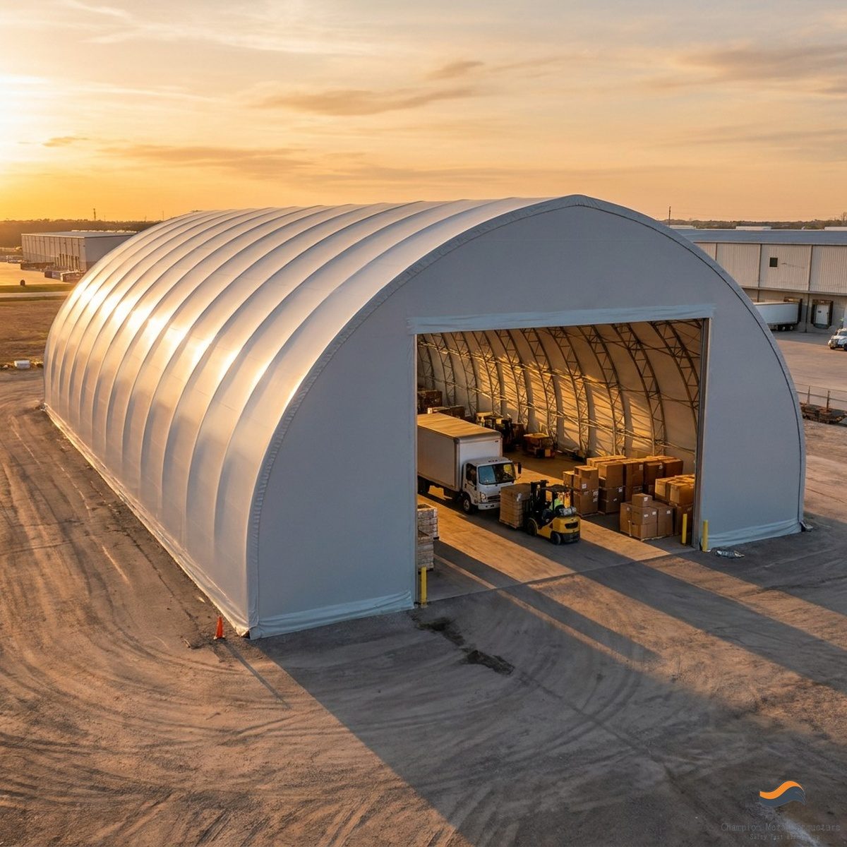 15m (50ft) x 85m Heavy Clear-Span Industrial Fabric Building (FB15)