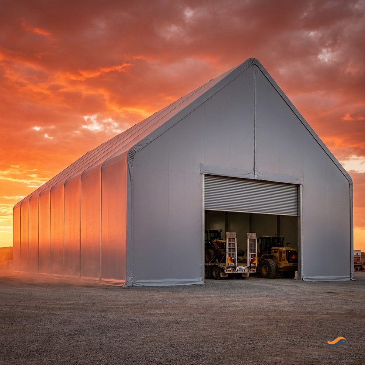 15m (50ft) x 130m Heavy Clear-Span Industrial Fabric Building (FB15)