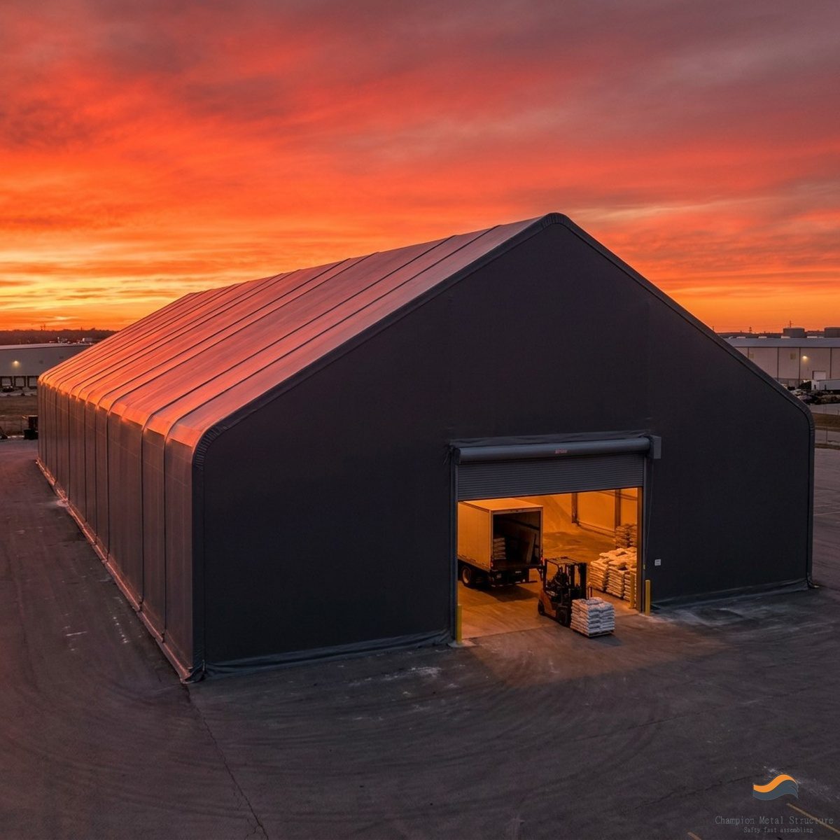 15m (50ft) x 225m Heavy Clear-Span Industrial Fabric Building (FB15)