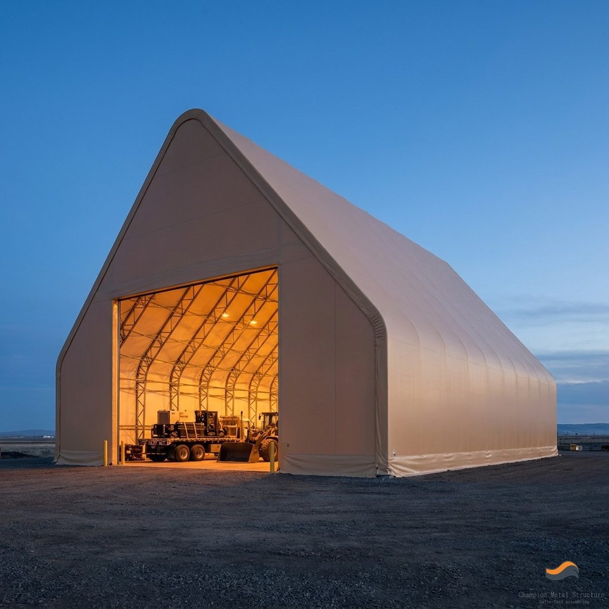 20m (66ft) x 200m Heavy Clear-Span Industrial Fabric Building (FB20)