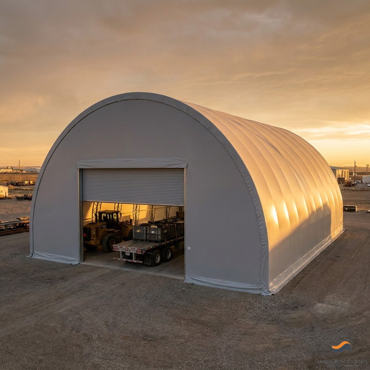 22m (72ft) x 55m Heavy Clear-Span Industrial Fabric Building (FB22)