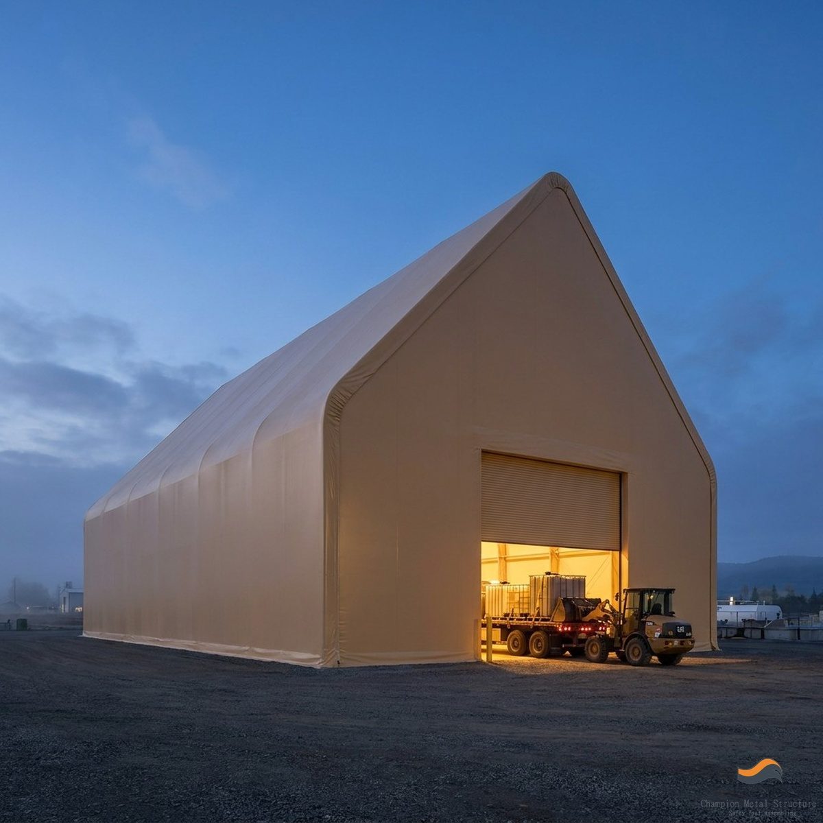 25m (82ft) x 55m Heavy Clear-Span Industrial Fabric Building (FB25)