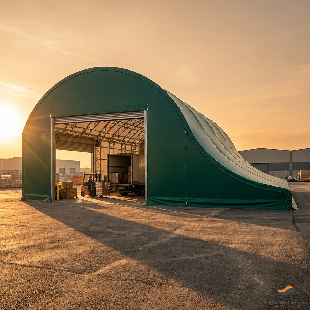 25m (82ft) x 175m Heavy Clear-Span Industrial Fabric Building (FB25)