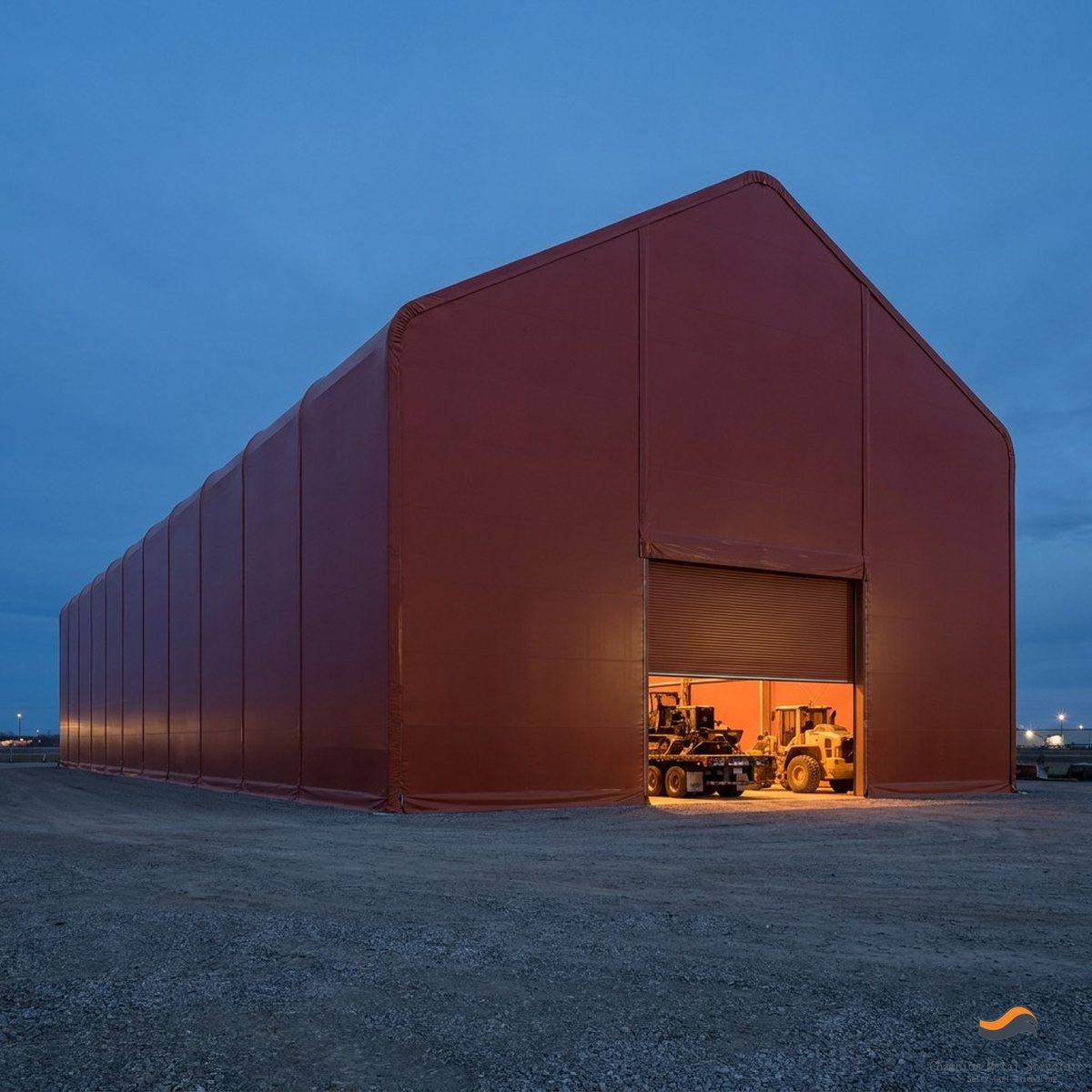 25m (82ft) x 200m Heavy Clear-Span Industrial Fabric Building (FB25)