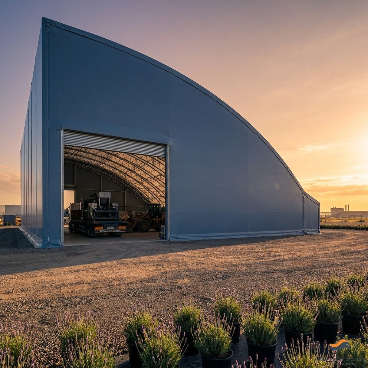 25m (82ft) x 280m Heavy Clear-Span Industrial Fabric Building (FB25)