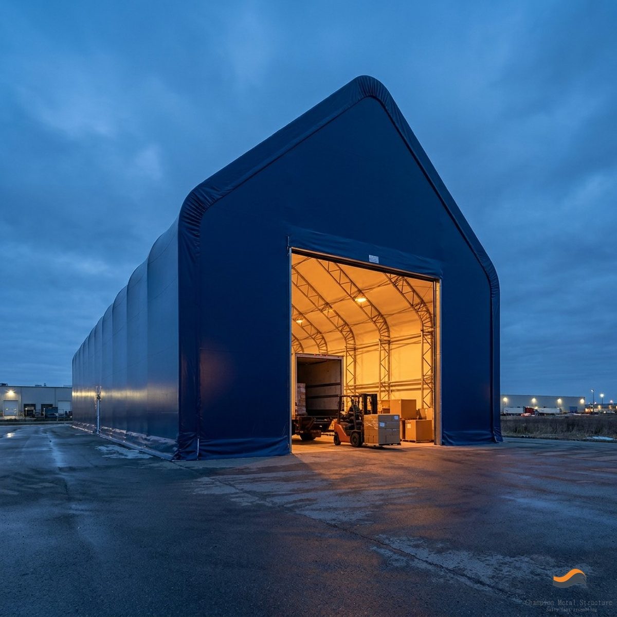 28m (92ft) x 25m Heavy Clear-Span Industrial Fabric Building (FB28)