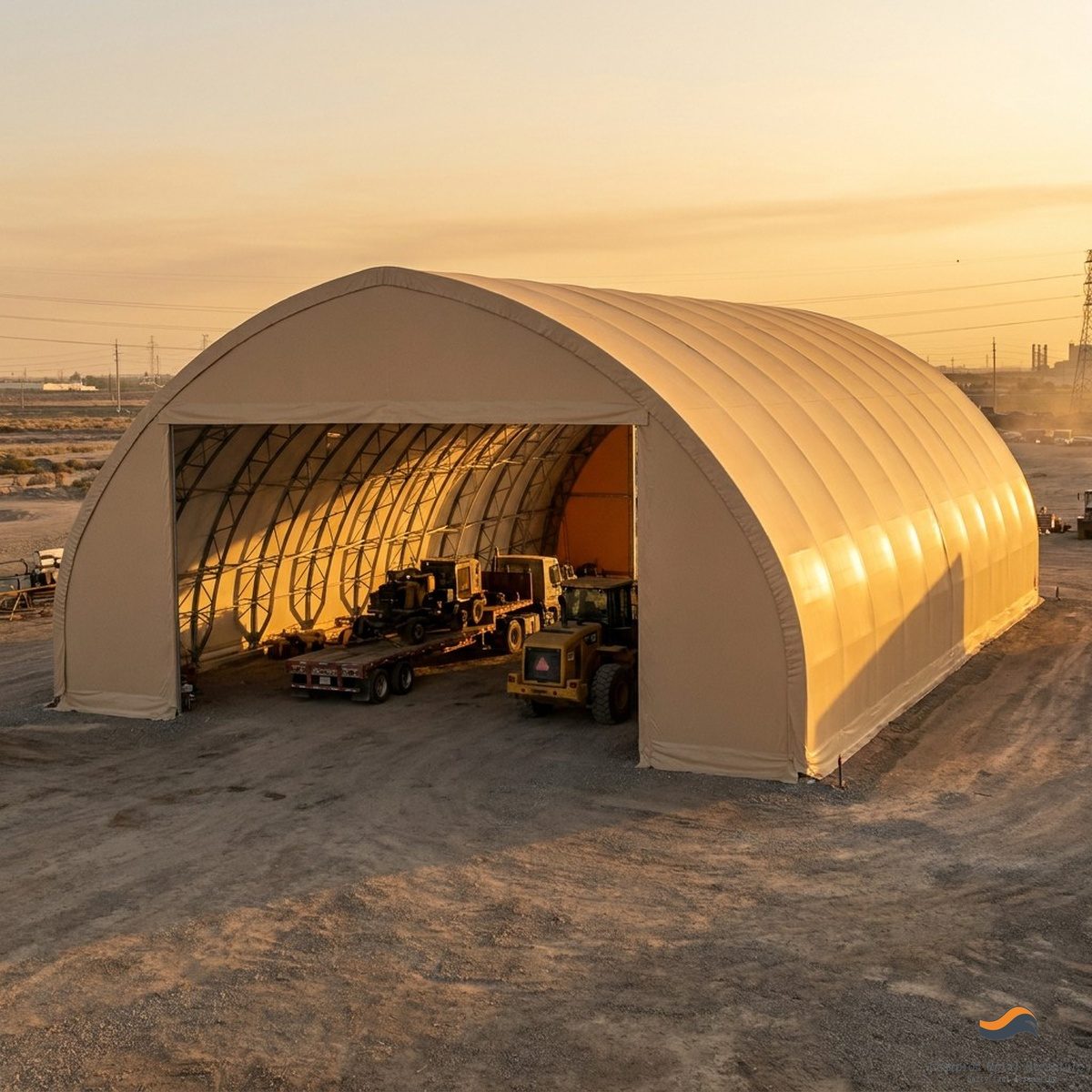 28m (92ft) x 55m Heavy Clear-Span Industrial Fabric Building (FB28)