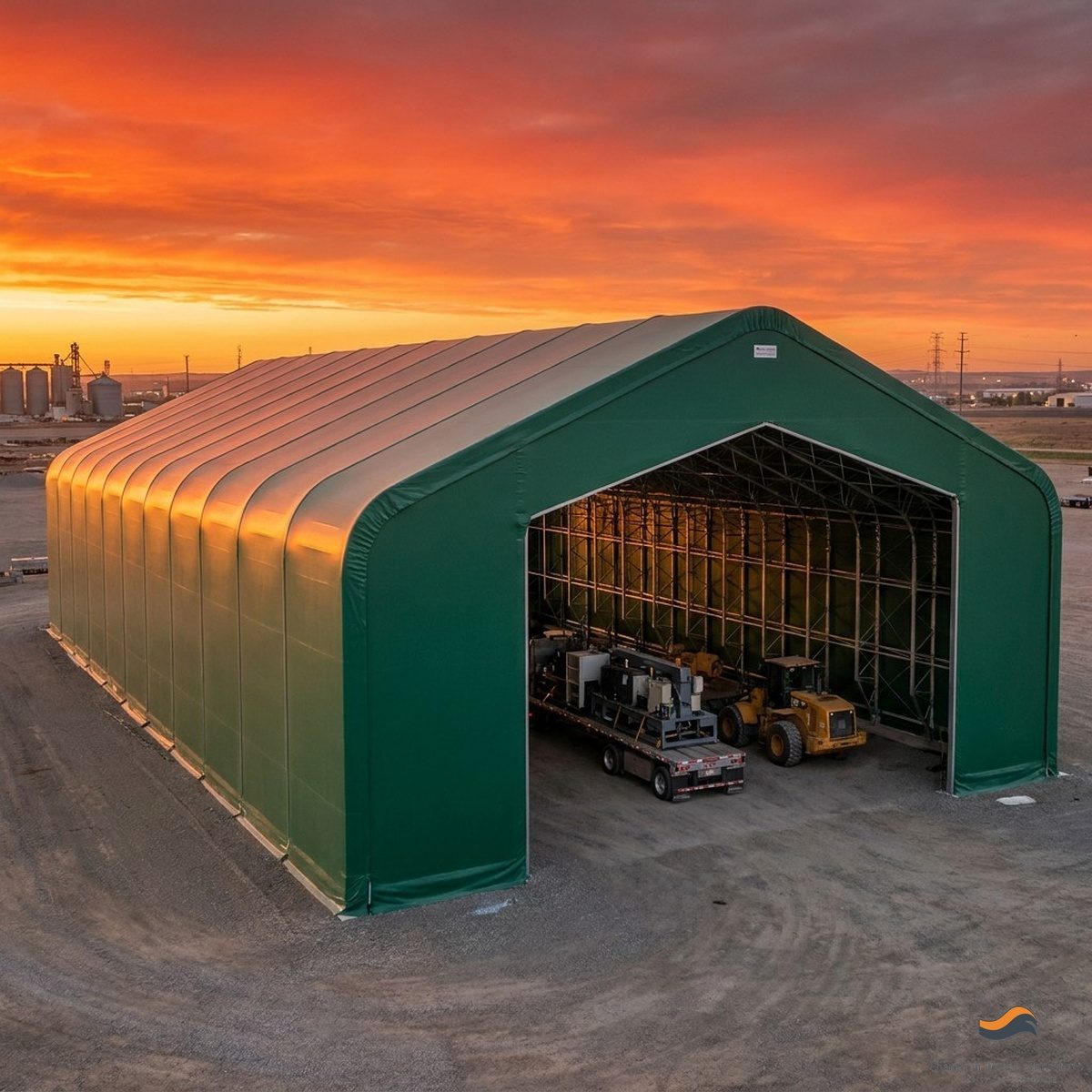 28m (92ft) x 100m Heavy Clear-Span Industrial Fabric Building (FB28)