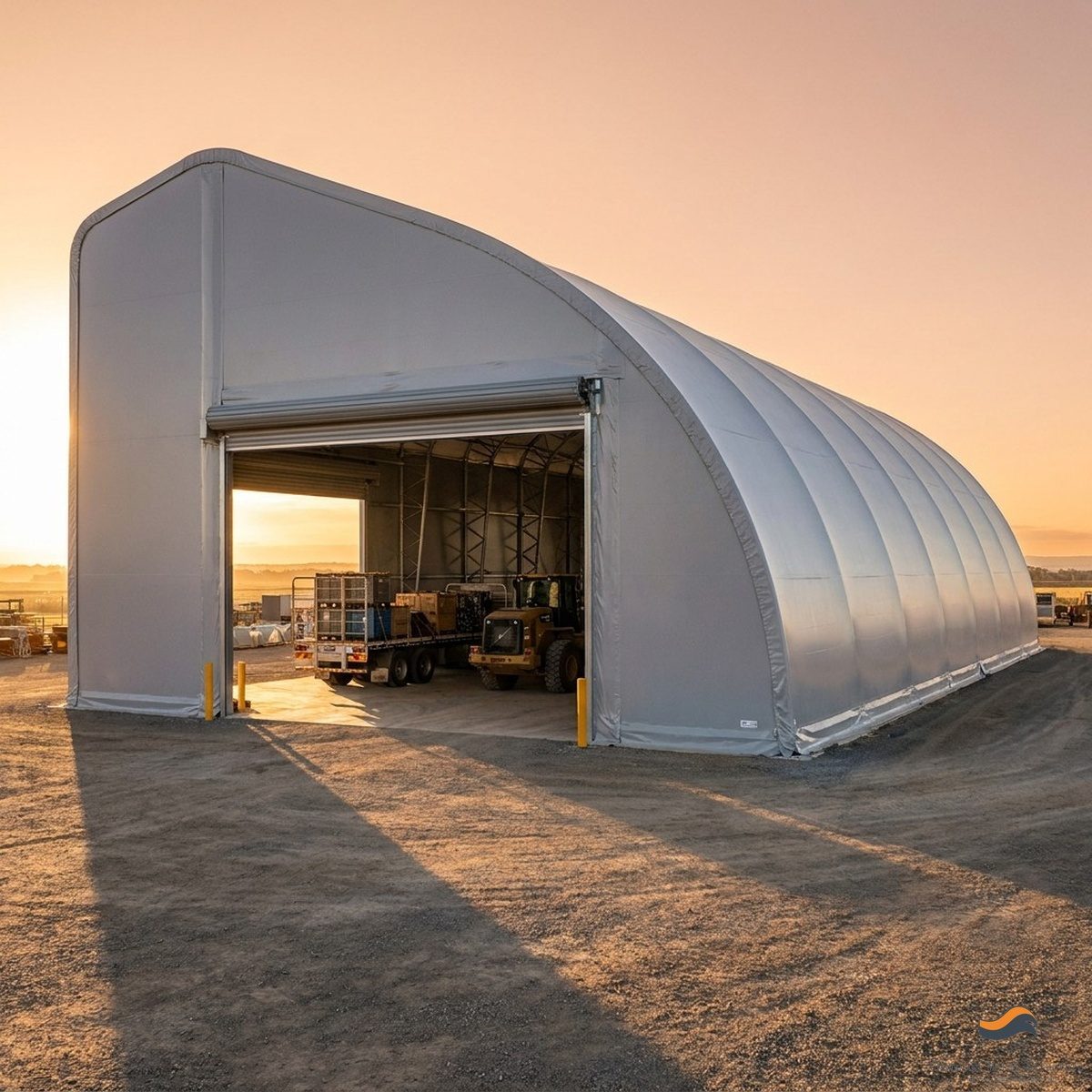 28m (92ft) x 130m Heavy Clear-Span Industrial Fabric Building (FB28)