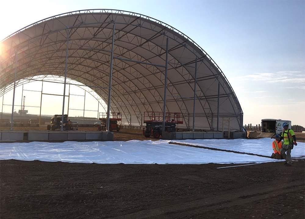 48m (157ft) x 150m Heavy Clear-Span Industrial Fabric Building (FB48)