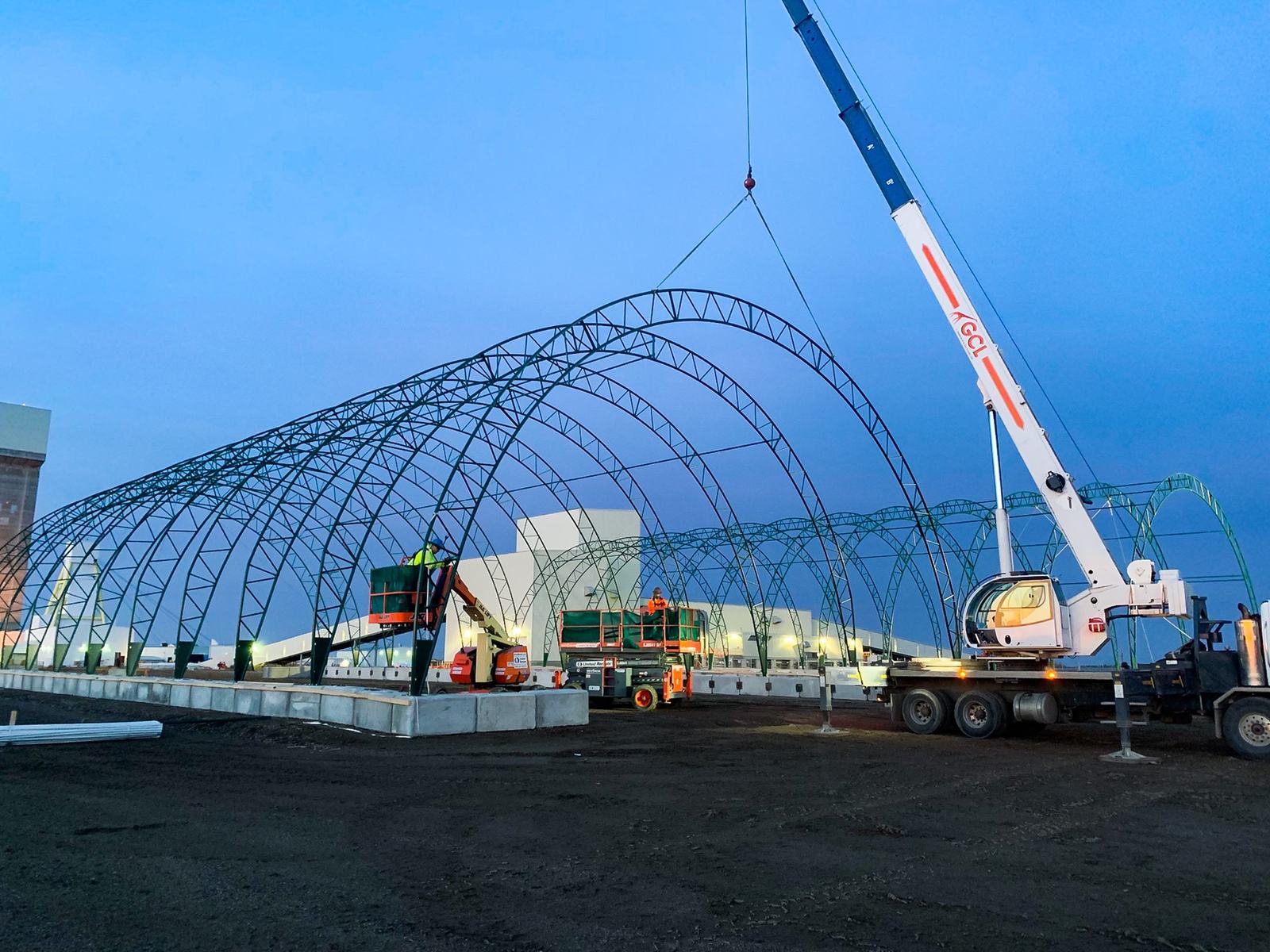 55m (180ft) x 130m Heavy Clear-Span Industrial Fabric Building (FB55)
