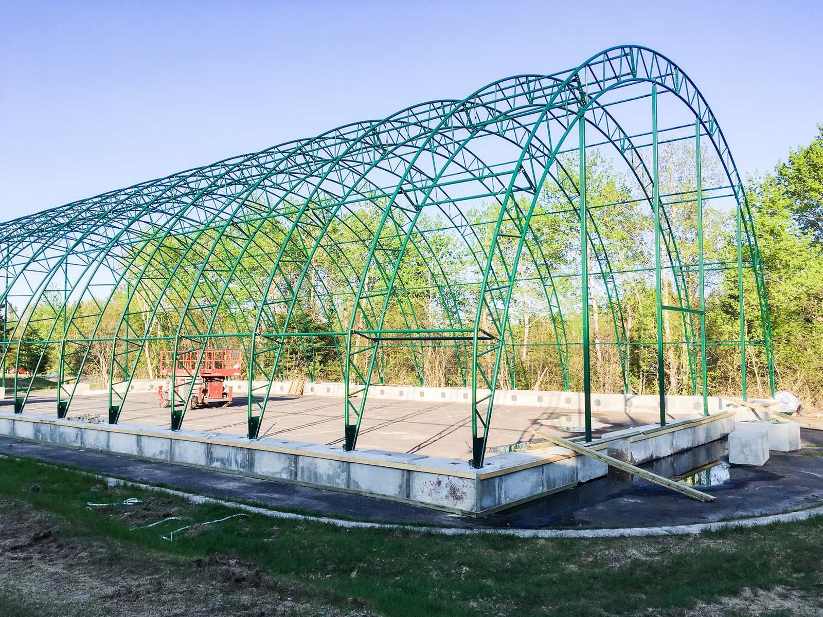 55m (180ft) x 150m Heavy Clear-Span Industrial Fabric Building (FB55)