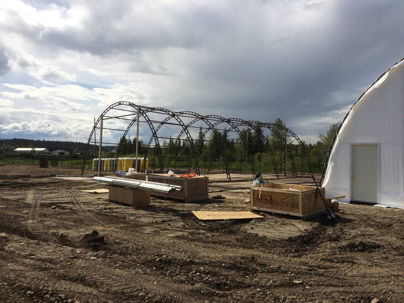 55m (180ft) x 225m Heavy Clear-Span Industrial Fabric Building (FB55)