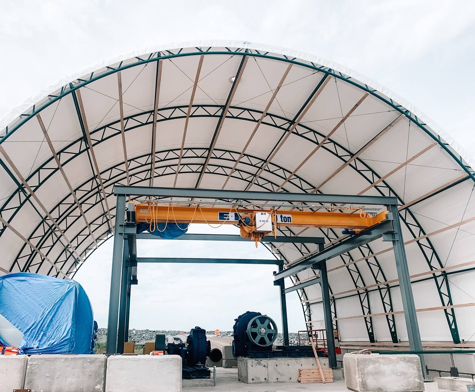 60m (200ft) x 100m Heavy Clear-Span Industrial Fabric Building (FB60)