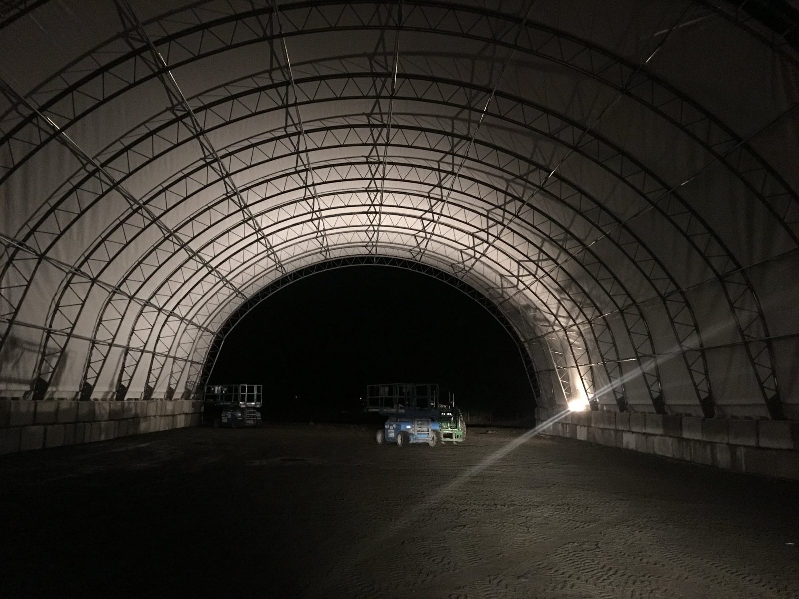 35m (115ft) Non-Standard Chemical Fertilizer Rail Loading Shed - 120m Length