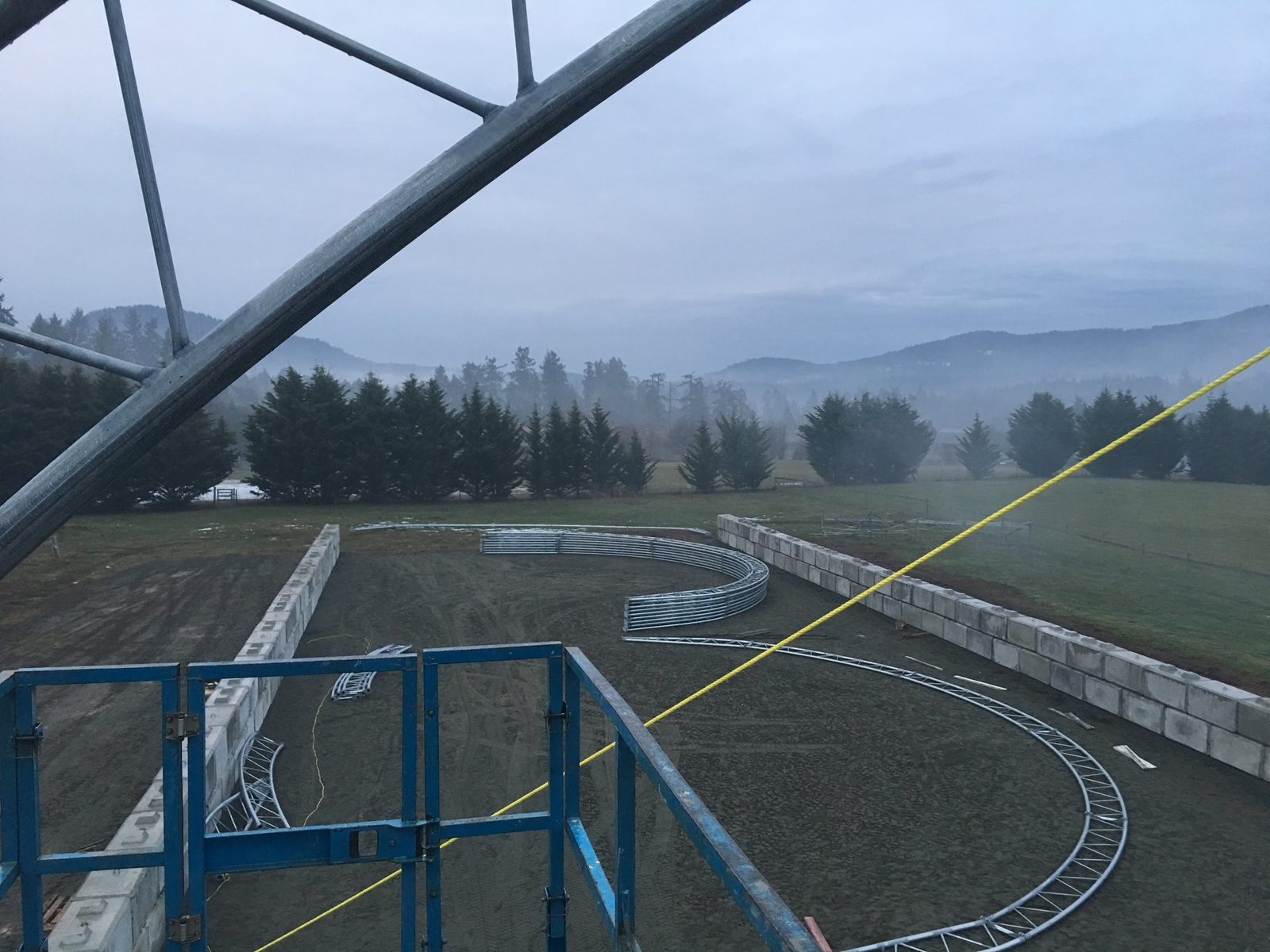 40m (131ft) Non-Standard Mobile Wheel-Mounted Mining Shelter - 90m Length