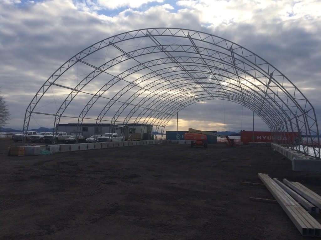 45m (148ft) Non-Standard Lithium Brine Rotary Kiln Canopy - 90m Length